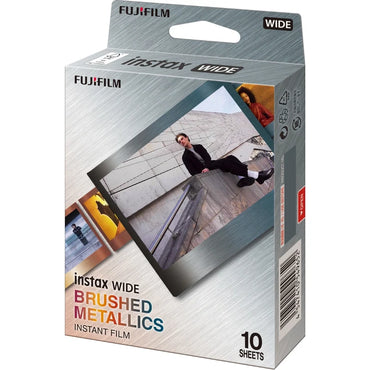 Instax WIDE Brushed Metal Film - 10 Sheets Per Pack
