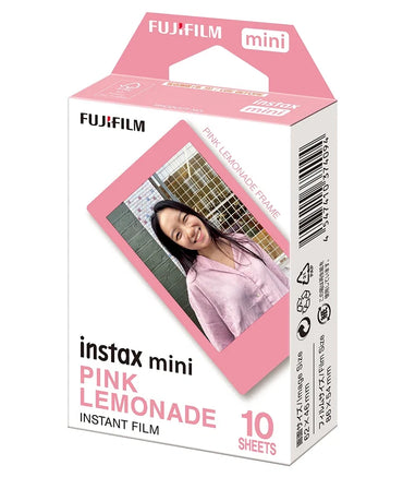 Instax Mini Pink Lemonade Film - 10 Sheets Per Pack