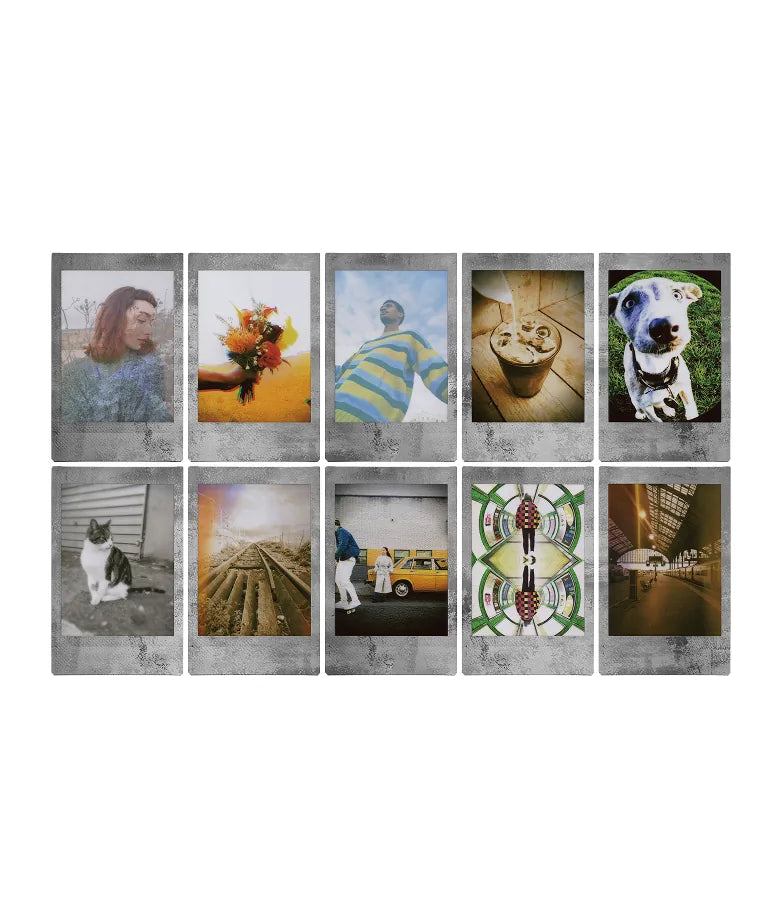 Instax Mini Film Stone Gray Film - 10 Sheets Per Pack