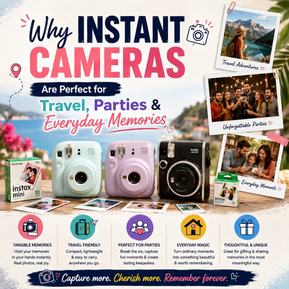 Why Instant Cameras Are Perfect for Travel, Parties & Everyday Memories