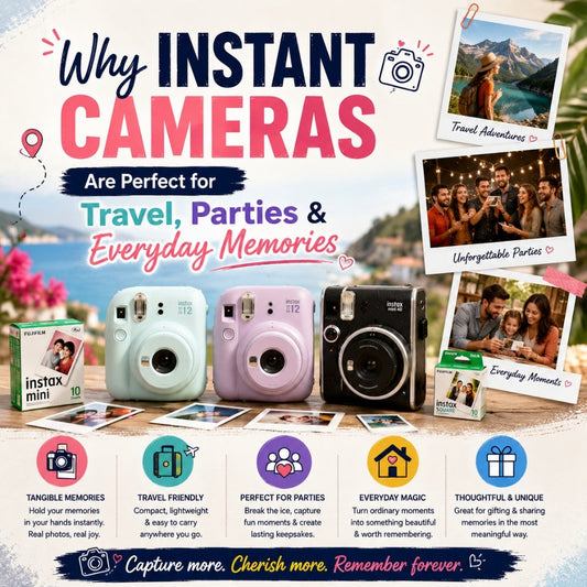 Why Instant Cameras Are Perfect for Travel, Parties & Everyday Memories