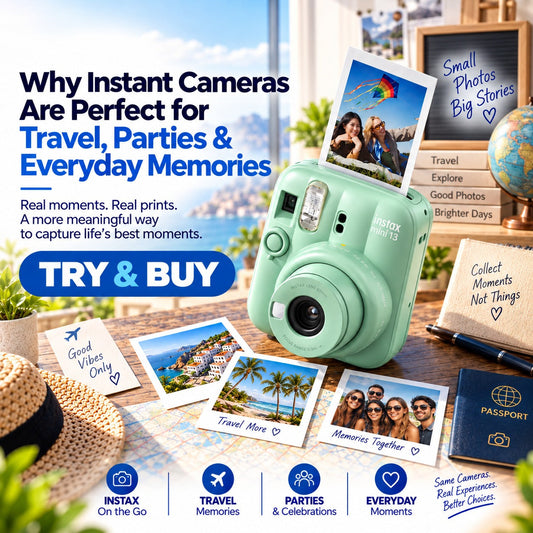 Why Instant Cameras Are Perfect for Travel, Parties & Everyday Memories