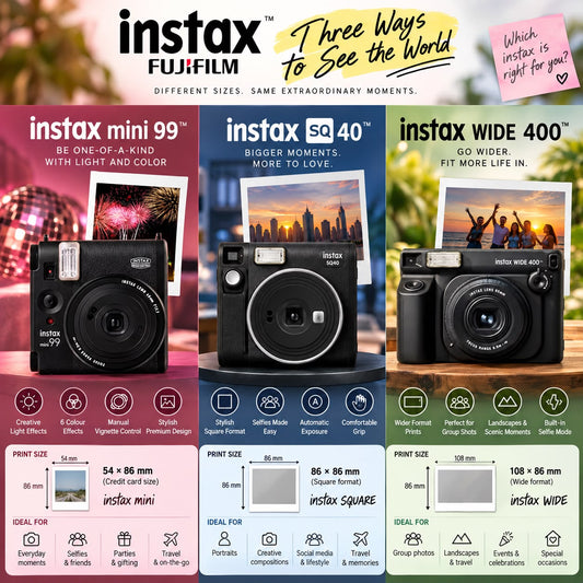 Instax Mini vs Square vs Wide: Which Instant Camera Format Is Right for You?