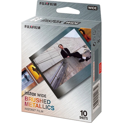 Instax WIDE Brushed Metal Film - 10 Sheets Per Pack