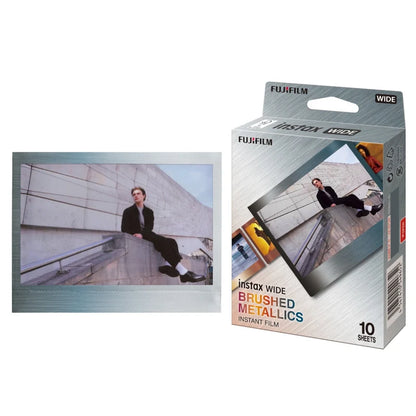 Instax WIDE Brushed Metal Film - 10 Sheets Per Pack