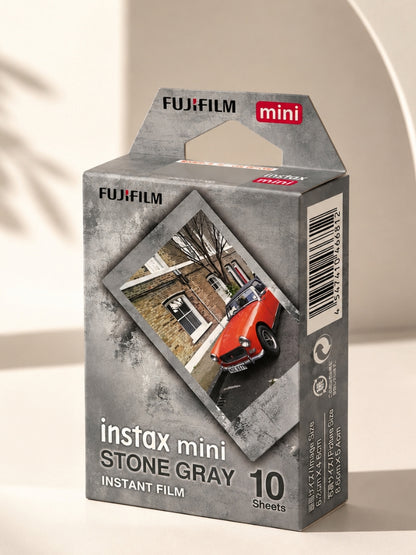 Instax Mini Film Stone Gray Film - 10 Sheets Per Pack