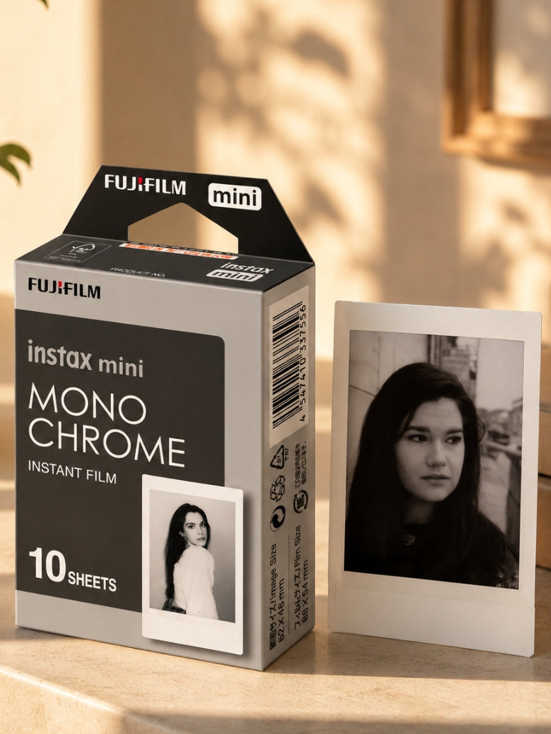 Instax Mini Monochrome Film - 10 Sheets Per Pack