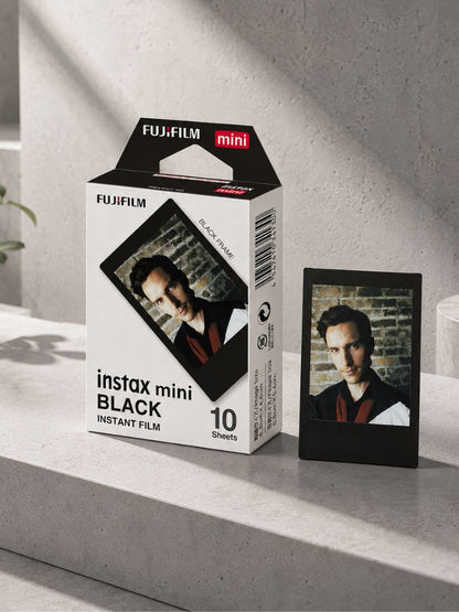 Instax Mini Designer Film - Black Frame - 10 Sheets Per Pack