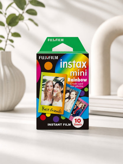 Instax mini designer Film- Rainbow frame - 10 Sheets Per Pack
