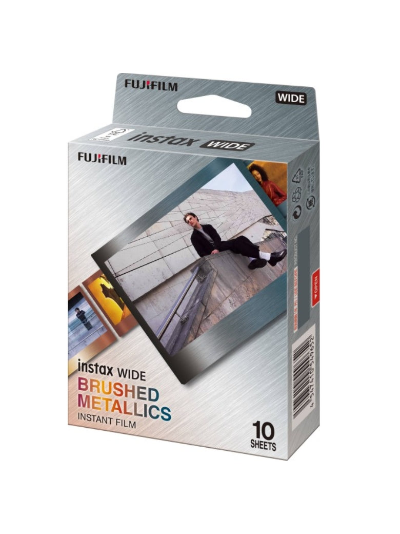 Instax WIDE Brushed Metal Film - 10 Sheets Per Pack