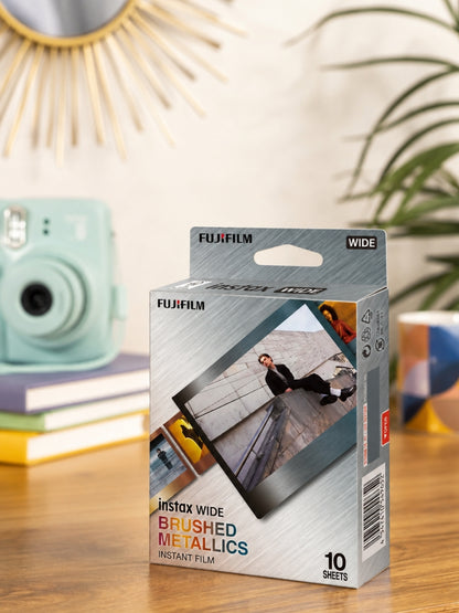 Instax WIDE Brushed Metal Film - 10 Sheets Per Pack