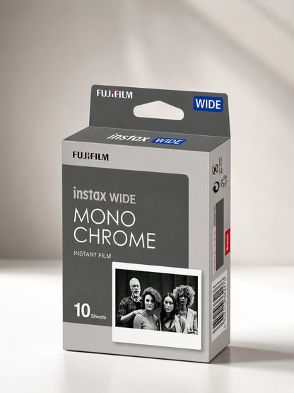 Instax Wide Monochrome Film - 10 Sheets Per Pack
