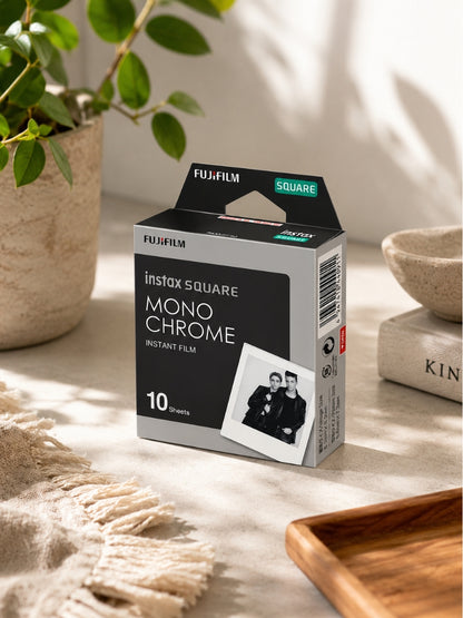 Instax Square Monochrome Film - 10 Sheets Per Pack