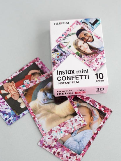 Instax Mini Confetti Film - 10 Sheets Per Pack