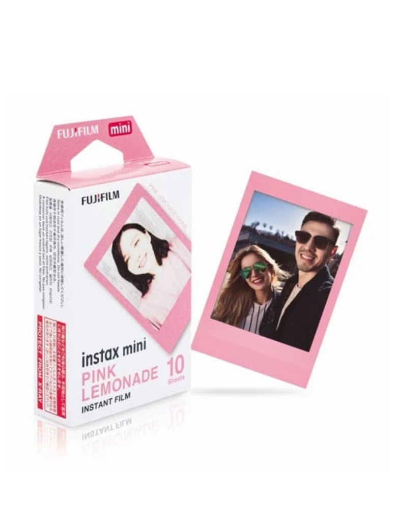 Instax Mini Pink Lemonade Film - 10 Sheets Per Pack
