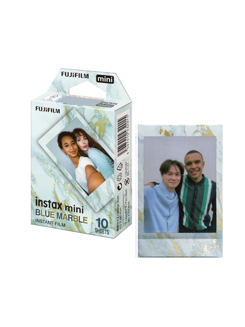 Instax Mini Blue Marble Film - 10 Sheets Per Pack