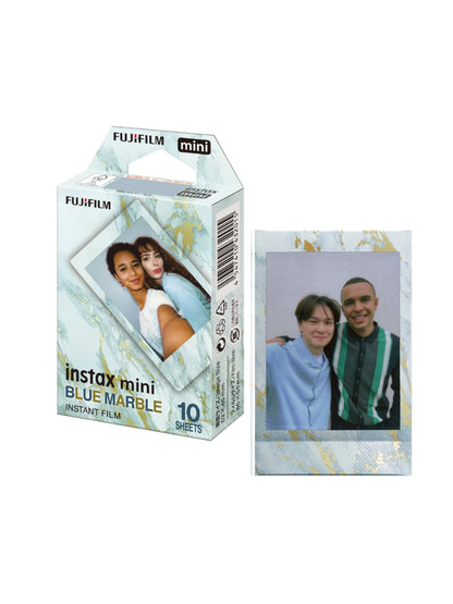 Instax Mini Blue Marble Film - 10 Sheets Per Pack