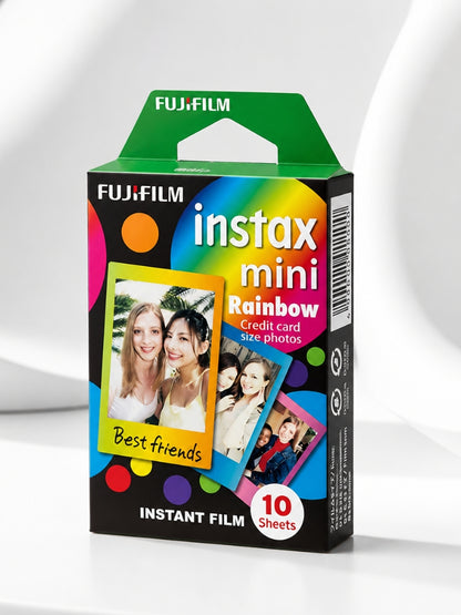 Instax mini designer Film- Rainbow frame - 10 Sheets Per Pack