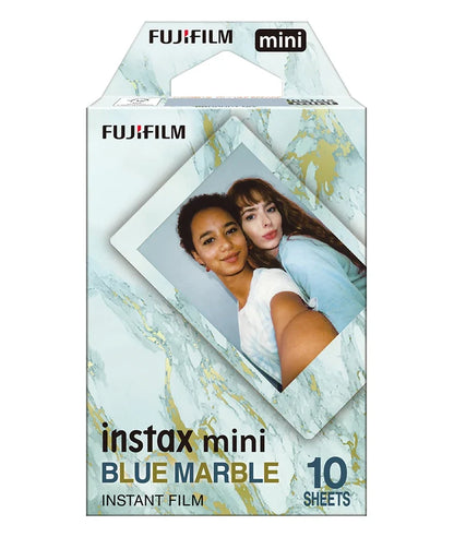Instax Mini Blue Marble Film - 10 Sheets Per Pack