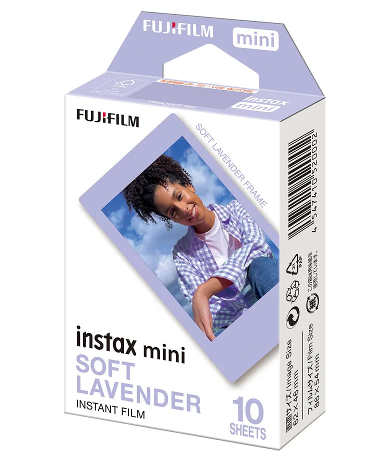 Instax Mini Film Soft Lavender Film - 10 Sheets Per Pack