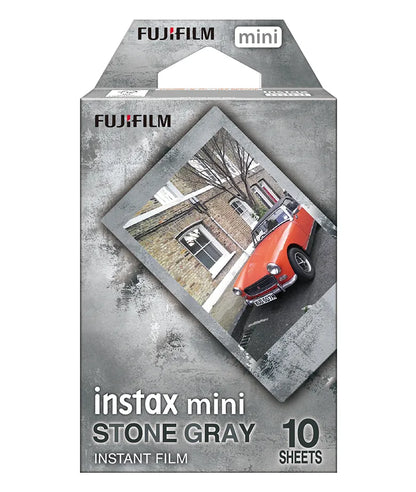 Instax Mini Film Stone Gray Film - 10 Sheets Per Pack