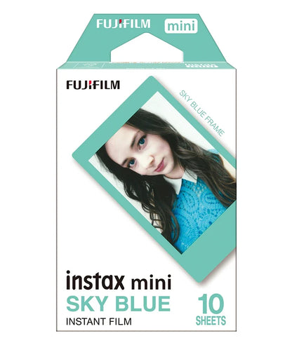 Instax Mini Designer Film - Sky Blue Frame - 10 Sheets Per Pack