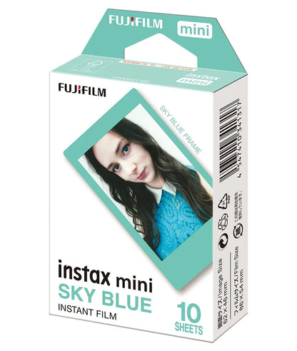 Instax Mini Designer Film - Sky Blue Frame - 10 Sheets Per Pack
