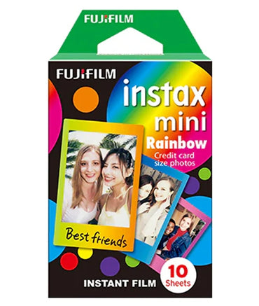 Instax mini designer Film- Rainbow frame - 10 Sheets Per Pack