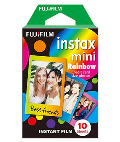 Instax mini designer Film- Rainbow frame - 10 Sheets Per Pack