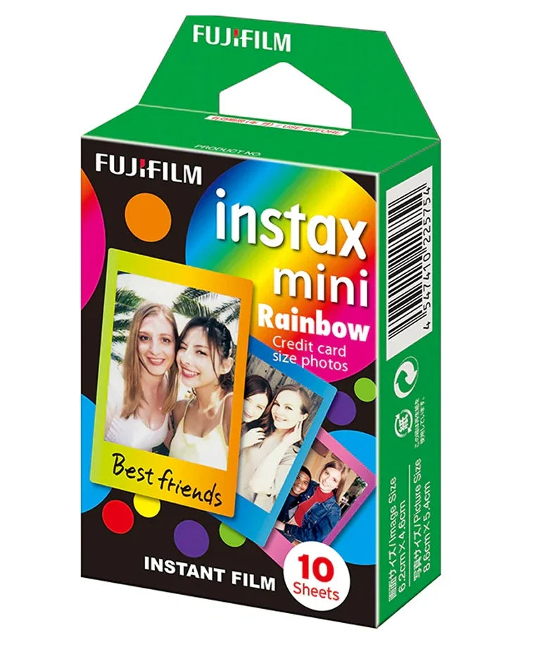 Instax mini designer Film- Rainbow frame - 10 Sheets Per Pack