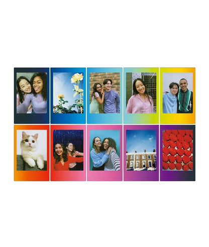 Instax mini designer Film- Rainbow frame - 10 Sheets Per Pack