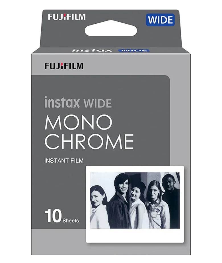 Instax Wide Monochrome Film - 10 Sheets Per Pack