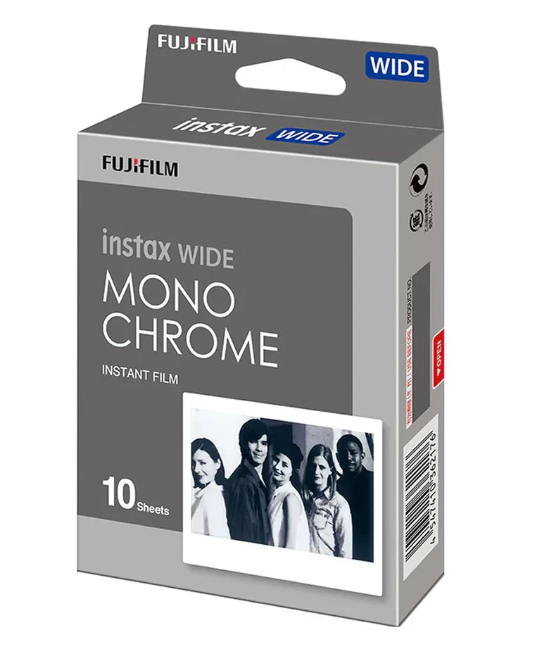 Instax Wide Monochrome Film - 10 Sheets Per Pack
