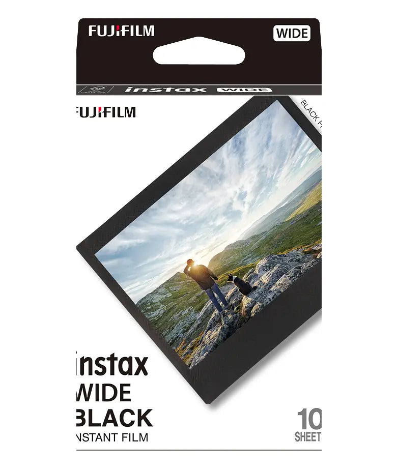 Instax Wide Black Film Sheet - 10 Sheets per pack