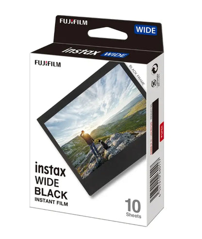 Instax Wide Black Film Sheet - 10 Sheets per pack